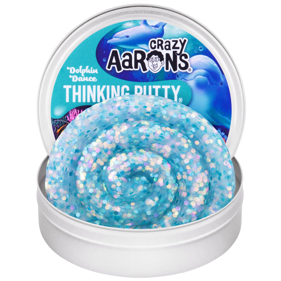 Dolphin Dance - 3.5" Thinking Putty Tin X9